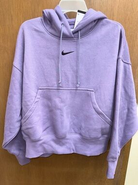 NWT Women’s Nike Sportswear Phoenix Over-Oversized Pullover Purple Fleece Hoodie